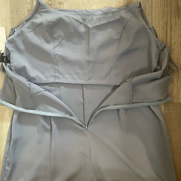 NWT Cider Petrol blue cowl neck wide leg jumpsuit from size XL - Picture 2 of 11